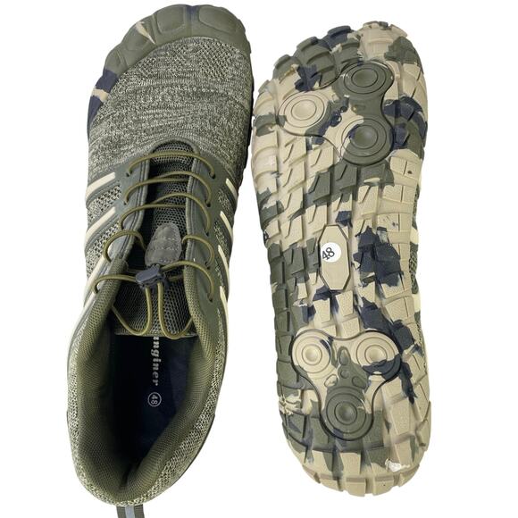 Oranginer Barefoot Men Minimalist Camo Green No Tie Lace Flexible Shoe NWOT S 13 main image 9
